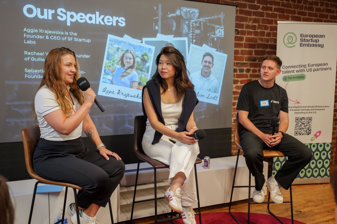 speakers on stage
