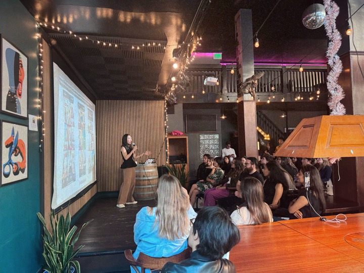 the room during the talk