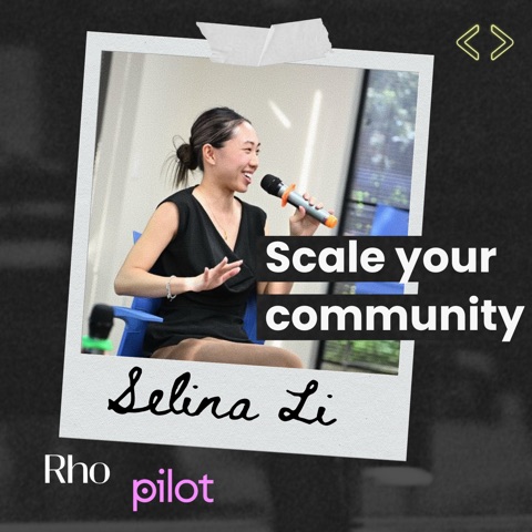 Selina Li speaking at Founders on Tap